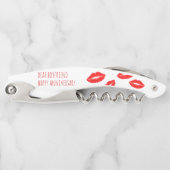 レッドリップスティックキス親愛ボーイフレンド記念日 ソムリエナイフ (正面)