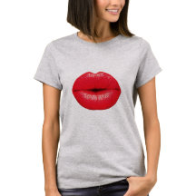 レッドリップスティックポップ・アートのアートキス