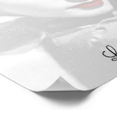 レッドリップスティックヴィンテージハリウッド女優引用文 ポスター (角)