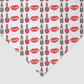 レッドリップスティック爪、 ネイルポリッシュ美しいメイクアップティッシュ 薄葉紙 (詳細)