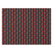 レッドリップスティック爪、 ネイルポーランドリップキス美しいメイクアップ テーブルクロス (正面(横))