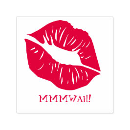 レッドリップパーソナライズされた文字 セルフインキングスタンプ