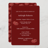 レッドリップブライダルシャワー 招待状 (正面/裏面)