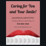 レッドリップホワイトティース歯医者オフィスのストリップの涙 チラシ<br><div class="desc">このチラシで歯科医院やその他の歯科サービスを宣伝する。赤い唇と白い「歯」が特徴で、あなたのビジネス情報を持つストリップの切り裂きとしても機能する。テンプレートフィールドを使用するだけで、このフライヤーを簡単にパーソナライズし、すべてのビジネス情報を表示できる。切り取るストリップの簡単を作るために点々のあるは、歯の間の線にクリップするためにハサミのペアを使用する必要がある。</div>