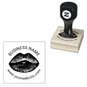 レッドリップメイクアップアーティスト美しいサロン事業 ラバースタンプ (押印)