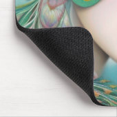 レッドリップ&バラピーコック抽象芸術 マウスパッド (コーナー)