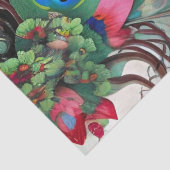 レッドリップ&バラピーコック抽象芸術 薄葉紙 (詳細)