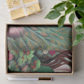 レッドリップ&バラピーコック抽象芸術 薄葉紙 (ギフト)