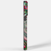 レッドリップ&バラピーコック抽象芸術 Case-Mate iPhoneケース (裏面 / 右)