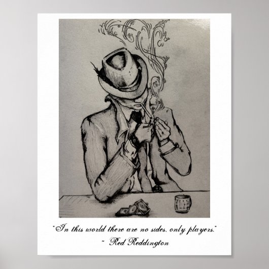 レッドリディントンスケッチポスター ポスター (正面)