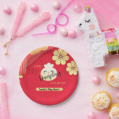 レッドリトルダンプリング赤ちゃんシャワー紙プレート ペーパープレート (パーティー)