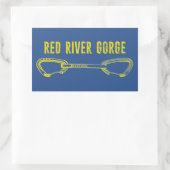 レッドリバーゴルジ登山クイックドロー 長方形シール (バッグ)