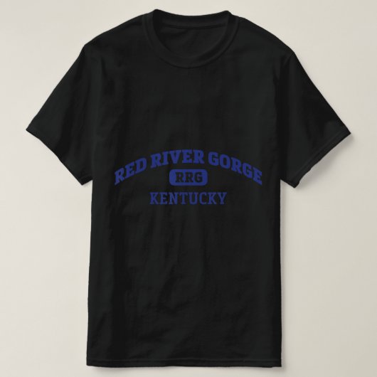 レッドリバーゴージェカレッジスタイルロック登山エリアD Tシャツ (デザイン正面)