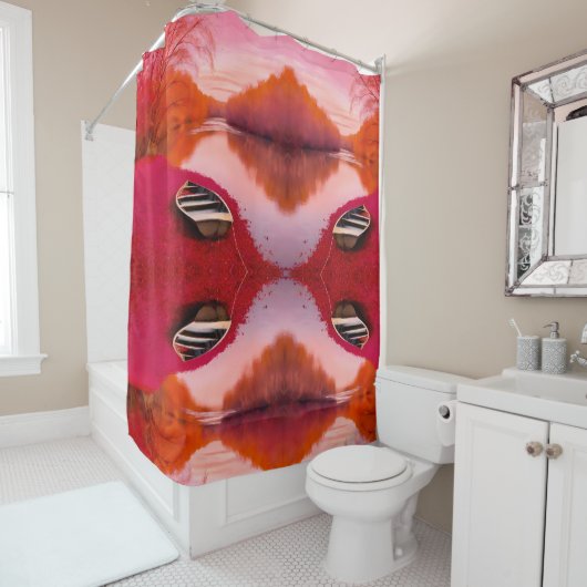 レッドリバーサンライズ シャワーカーテン (インサイチュ)