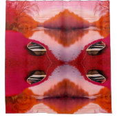 レッドリバーサンライズ シャワーカーテン (正面)