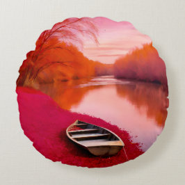 レッドリバーサンライズ ラウンドクッション