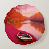 レッドリバーサンライズ ラウンドクッション (裏面)