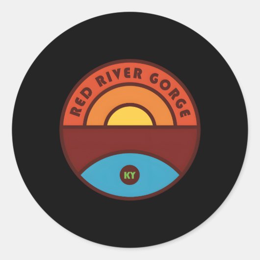 レッドリバー渓谷ケンタッキー跡 ラウンドシール (正面)
