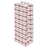 レッドリボンインフィニティハートワイン抱き枕 ワインギフトバッグ (裏面アングル)