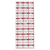 レッドリボンインフィニティハートワイン抱き枕 ワインギフトバッグ (裏面)