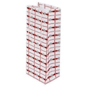 レッドリボンインフィニティハートワイン抱き枕 ワインギフトバッグ