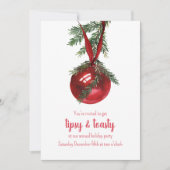 レッドリボンオーナメントティプソス&トーストパーティー シーズンカード (正面)