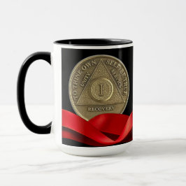 レッドリボンコイン 1 年カスタム マグカップ
