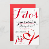 レッドリボンハート! 招待状 (正面/裏面)