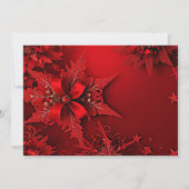 レッドリボンフローラホリデークリスマスパーティーインビタティ 招待状 (裏面)