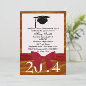 レッドリボン及びタイガー卒業招待状 招待状 (スタンド正面)