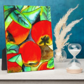 レッドリンゴ水カラーオリジナルアート絵画ズ フォトプラーク (側面)