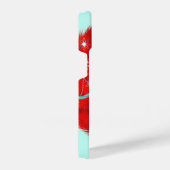 レッドリースレトロクリスマス iPhoneケース (右側面)