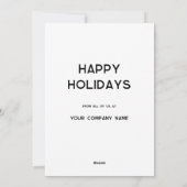 レッドリースロゴビジネスホリデーカード シーズンカード (裏面)