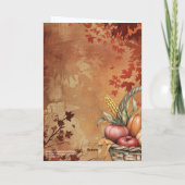 レッドリーフキャノピーエペソ5:20ハッピー感謝祭 カード (裏面)