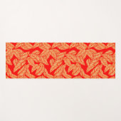 レッドリーフプリントヨガマット ヨガマット (正面(横))