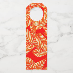 レッドリーフボトルハンガーラベル ボトルネックタグ