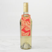 レッドリーフボトルハンガーラベル ボトルネックタグ (ボトル)