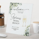 レッドリーフボホブライダルブランチシャワーウェルカムサイン 台座サイン (インサイチュ)