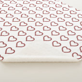 レッドルビージェムストーンハート シェルパブランケット (3/4)