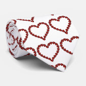 レッドルビージェムストーンハート ネクタイ (ロール)