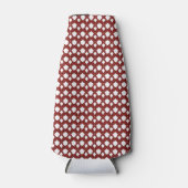 レッドルビージェムストーンハート ボトルクーラー (正面)