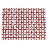 レッドルビージェムストーンハート ラージペーパーバッグ (正面)