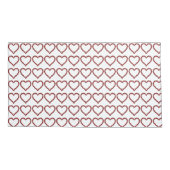 レッドルビージェムストーンハート 枕カバー (裏面-左)