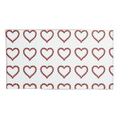 レッドルビージェムストーンハート 枕カバー (裏面-右)