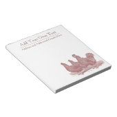 レッドルースターとヘンズプリマスのロックチキンファーム ノートパッド (アングル)