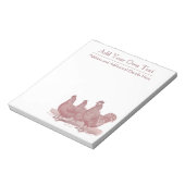 レッドルースターとヘンズプリマスのロックチキンファーム ノートパッド (回転)