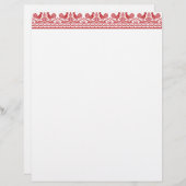 レッドルースターのクロスステッチ (正面/裏面)