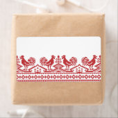 レッドルースターのクロスステッチ ラベル (インサイチュ)