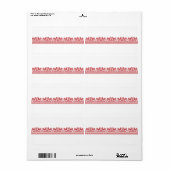 レッドルースターのクロスステッチ ラベル (フルシート)