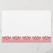 レッドルースターのクロスステッチ 便箋 (正面)